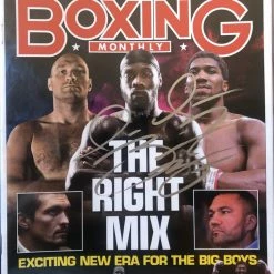 Iconsofboxing.com TOP FIGHTERS Deontay Wilder Autographed Signed Cover Boxing Monthly Magazine