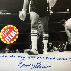 Iconsofboxing.com Earnie Shavers Vs Muhammad Ali Signed Autographed 16 X 20 Photo BOXING MEMORABILIA