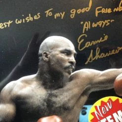 Iconsofboxing.com BOXING MEMORABILIA Earnie Shavers Vs Muhammad Ali Signed Autographed 16 X 20 Photo