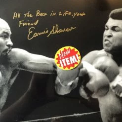 Iconsofboxing.com Earnie Shavers Vs Muhammad Ali Signed Autographed 16 X 20 Photo BOXING MEMORABILIA