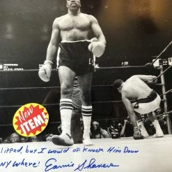 Iconsofboxing.com Earnie Shavers Vs Muhammad Ali Signed Autographed 16 X 20 Photo BOXING MEMORABILIA