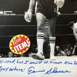 Iconsofboxing.com Earnie Shavers Vs Muhammad Ali Signed Autographed 16 X 20 Photo BOXING MEMORABILIA
