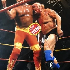 Iconsofboxing.com Nature Boy Ric Flair 16x Champ, Autographed Signed 16x20 Photo "Blood Bath" TOP FIGHTERS