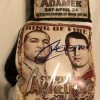 Iconsofboxing.com Arreola Vs Adamek Dual Autographed And Silk Screen Custom Boxing Glove