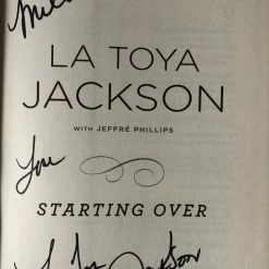 Iconsofboxing.com La Toya Jackson Hand Signed "Starting Over" Autographed Book Authentic Rare! BOXING MEMORABILIA