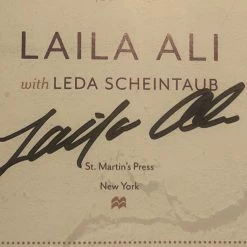 Iconsofboxing.com Laila Ali Autographed Signed Book "Food For Life" Authentic Rare! TOP FIGHTERS