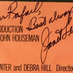 Iconsofboxing.com BOXING MEMORABILIA Janet Leigh Signed Autographed John Carpenter's Movie