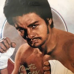 Iconsofboxing.com Roberto Duran Four Kings Autographed Boxing Photo Memorabilia Signed With Cert