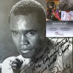 Iconsofboxing.com Sugar Ray Leonard Autographed 8x10 Boxing Photo Signed With Rare Inscription JSA Cert TOP FIGHTERS