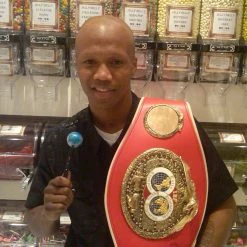 Iconsofboxing.com Zab Judah Autographed Full Size Custom IBF Boxing Championship Boxing Belt BOXING MEMORABILIA