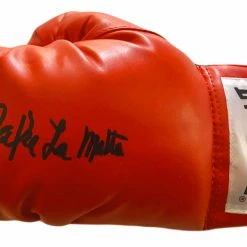 Iconsofboxing.com Autographed Jake LaMotta "The Ragging Bull" Boxing Glove