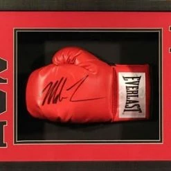 Iconsofboxing.com Mike Tyson Signed 15x39x4 Custom Framed Shadowbox Boxing Glove Display (JSA)