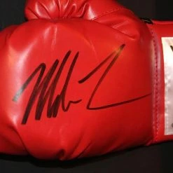 Iconsofboxing.com Mike Tyson Signed 15x39x4 Custom Framed Shadowbox Boxing Glove Display (JSA)