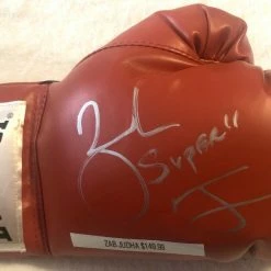 Iconsofboxing.com Zab Judah Zab "Super" Judah Autographed Silver Signed Red Everlast Boxing Glove