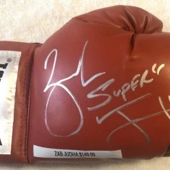 Iconsofboxing.com Zab "Super" Judah Autographed Silver Signed Red Everlast Boxing Glove Zab Judah