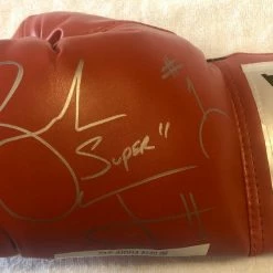 Iconsofboxing.com Zab "Super" Judah Autographed Silver Signed Red Everlast Boxing Glove Zab Judah