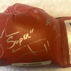 Iconsofboxing.com Zab "Super" Judah Autographed Silver Signed Red Everlast Boxing Glove