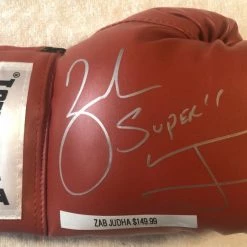 Iconsofboxing.com Zab "Super" Judah Autographed Silver Signed Red Everlast Boxing Glove
