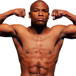 Iconsofboxing.com Floyd Mayweather Jr. Autographed Black Everlast Boxing Glove In Gold Marker