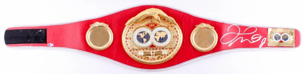 Iconsofboxing.com Floyd Mayweather Jr. Signed Full Size IBF Heavyweight Championship Belt (Beckett COA)