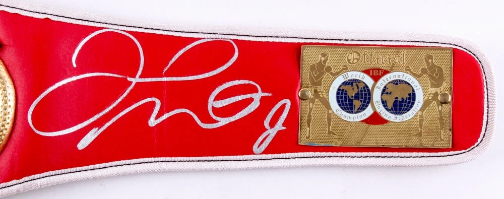 Iconsofboxing.com Floyd Mayweather Jr. Signed Full Size IBF Heavyweight Championship Belt (Beckett COA)