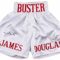 Iconsofboxing.com James "Buster" Douglas Signed Boxing Shorts (MAB Hologram)