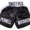 Iconsofboxing.com BOXING MEMORABILIA Pernell "Sweet Pea" Whitaker Signed Boxing Shorts (MAB Hologram)