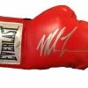 Iconsofboxing.com Mike Tyson Silver Autographed Red Everlast Boxing Glove Steiner Certified BOXING MEMORABILIA