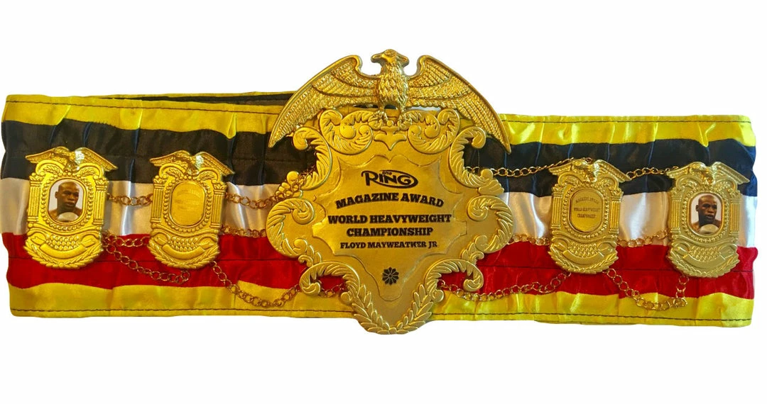 Iconsofboxing.com Floyd Mayweather Jr., Ring Magazine Championship Boxing Belt, Heavy And Beautiful!