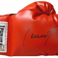 Iconsofboxing.com Lennox Lewis Autographed Everlast Red Boxing Glove ASI Certified