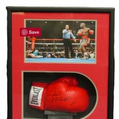Iconsofboxing.com Floyd Mayweather Jr. Autographed Boxing Glove In A Shadowbox Display Case JSA