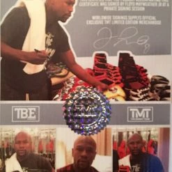Iconsofboxing.com Floyd Mayweather Jr. Signed TBE Photo Boxing Glove (PSA COA)