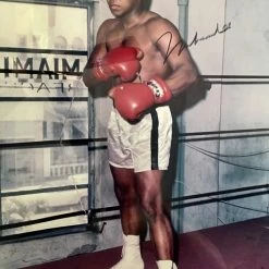 Iconsofboxing.com BOXING MEMORABILIA Muhammad Ali Autographed 16 X 20 Photo, Field Of Dreams Certified: SOLD!