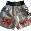 Iconsofboxing.com Manny "Pac Man" Pacquiao Autographed Custom Made Hand Signed Heavy Duty Boxing Trunks. BOXING MEMORABILIA