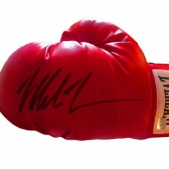 Iconsofboxing.com BOXING MEMORABILIA Mike Tyson Autographed Everlast Boxing Glove In Black Signature With SSG Cert