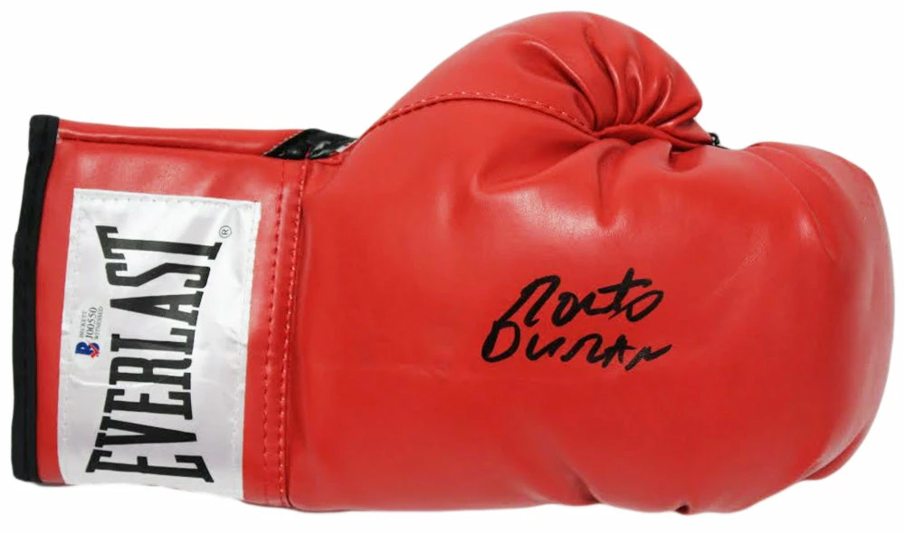 Iconsofboxing.com Roberto Duran Signed Everlast Boxing Glove (Beckett COA) BOXING MEMORABILIA