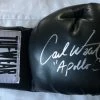 Iconsofboxing.com Carl Weathers Autographed TUFFWEAR Black Boxing Glove "Apollo Creed" FEATURED