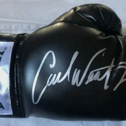 Iconsofboxing.com FEATURED Carl Weathers Autographed Everlast Black Boxing Glove "Apollo Creed"