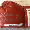 Iconsofboxing.com Marvin Hagler Silver Signed Autographed Red Everlast Boxing Glove
