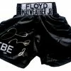 Iconsofboxing.com Floyd Mayweather Jr Signed TBE Custom Boxing Trunks (Beckett COA)