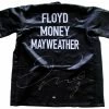 Iconsofboxing.com Custom Boxing Robe Has Been Hand-signed In Silver Paint-pen By Floyd Mayweather Jr.