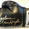 Iconsofboxing.com Marvin Hagler Autographed Signed Black Everlast Boxing Glove In Gold Marker TOP FIGHTERS