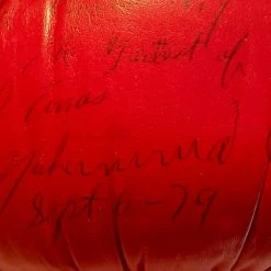 Iconsofboxing.com BOXING MEMORABILIA Muhammad Ali Autographed Vintage Boxing Glove With Added Inscription And Dated With Full Letter JSA